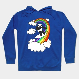 Panda Surf Rainbow Hoodie